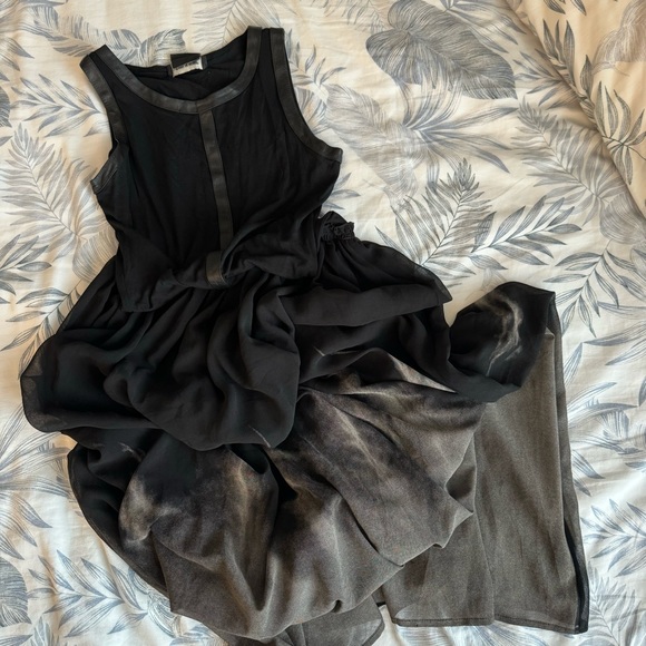 Beautiful designer black maxi dress Isabel de Pedro size 2 fits S/M VGEC - Picture 4 of 16